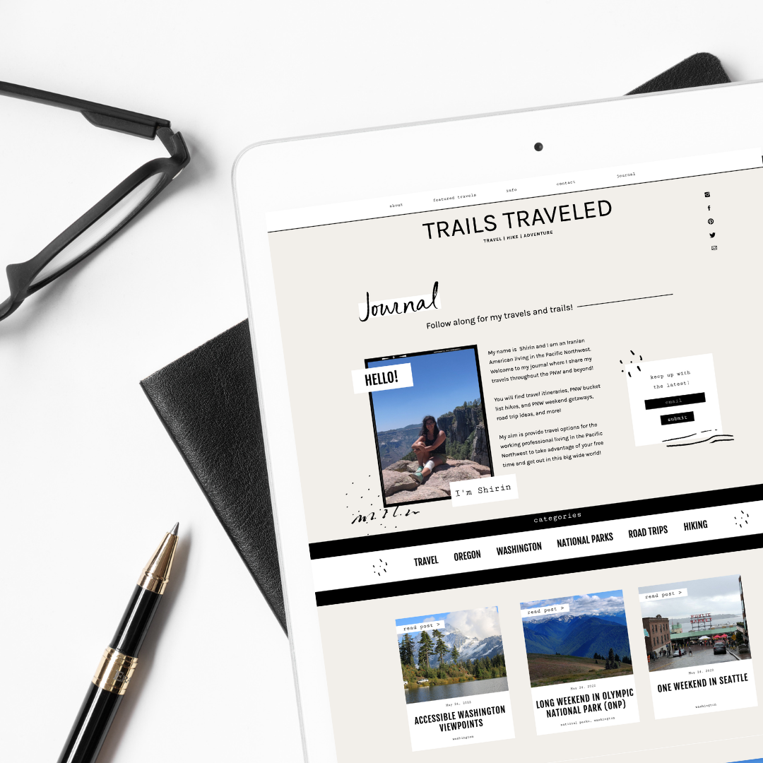 Showit Website Design for Travel Blogger